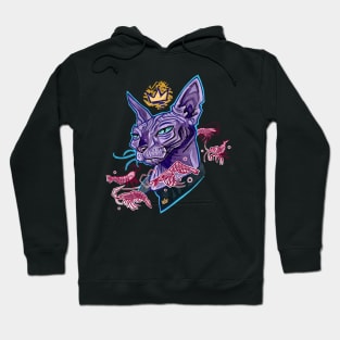 Sphinx cat. Royal cat. Drawing cat. Shrimps Hoodie